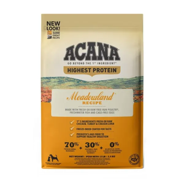 Clearance Acana Regionals Meadowlands Dog Alimento Para Perro
