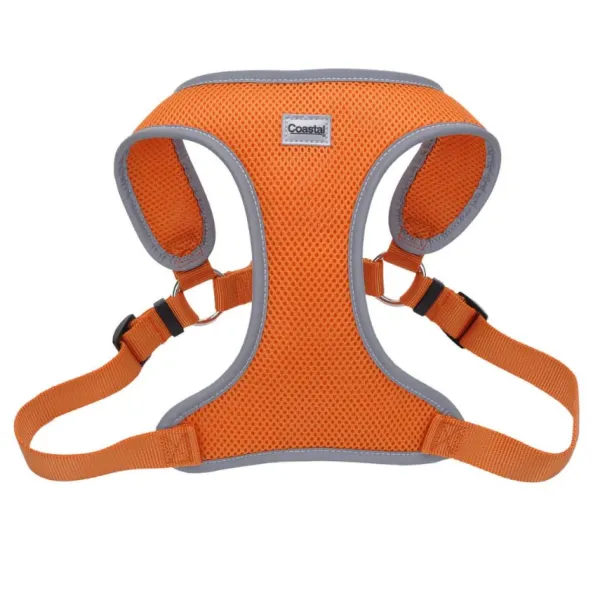 Best Coastal Arn S Reflective Wrap Adjustable Dog, Sunset Orange