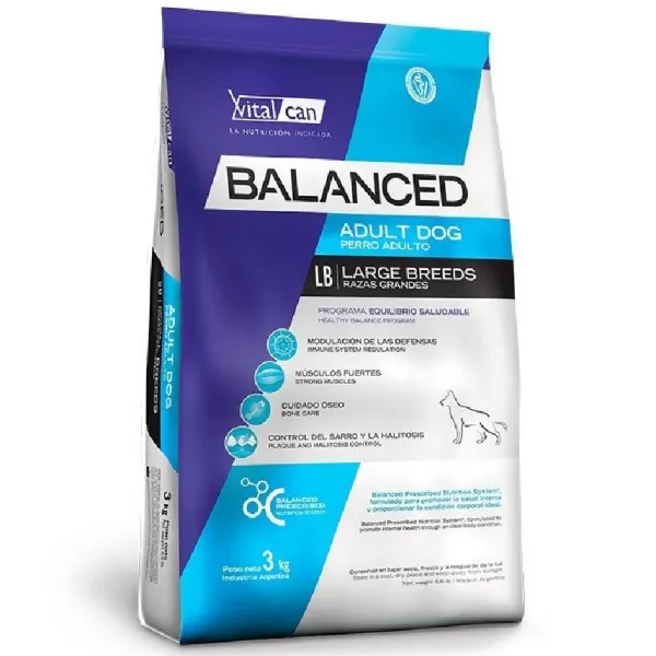 Clearance Vitalcan Balanced Adulto Raza Grande Alimento Para Perro