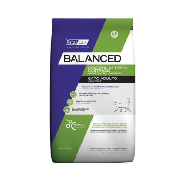 Best Vitalcan Balanced Gato Control De Peso / Castrados