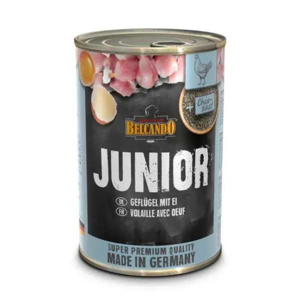 Hot Belcando Lata Junior Ave Y Huevo Alimento H Medo Para Perros 400Gr