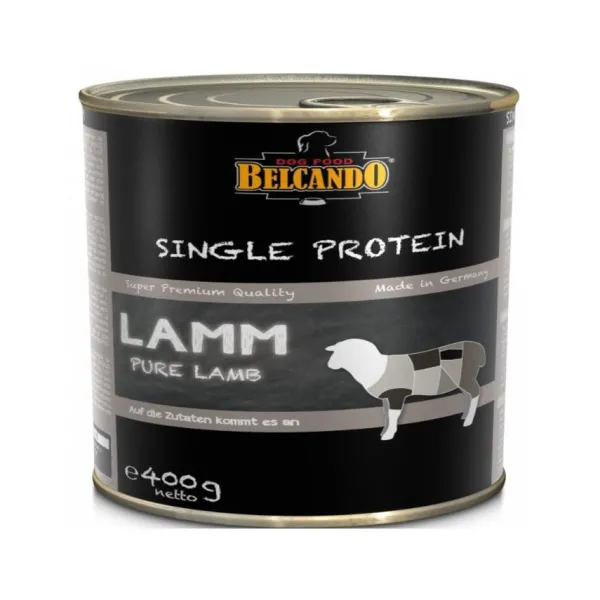 Hot Belcando Lata Single Protein Cordero Alimento H Medo Para Perros 400 Gr