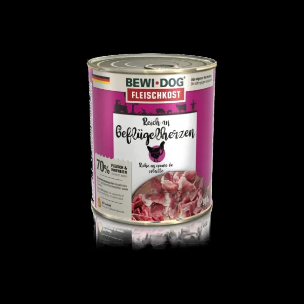 Outlet Bewi dog Bewidog Latas Rico En Coraz N Alimento H Medo Para Perros