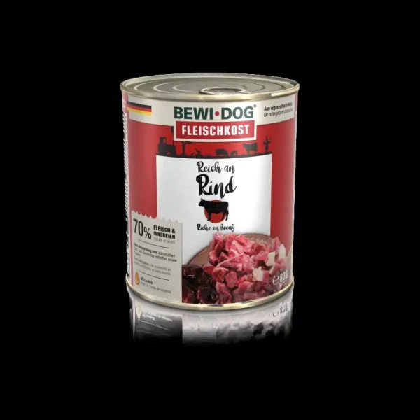 Outlet Bewi dog Bewidog Latas Rico En Res Alimento H Medo Para Perros