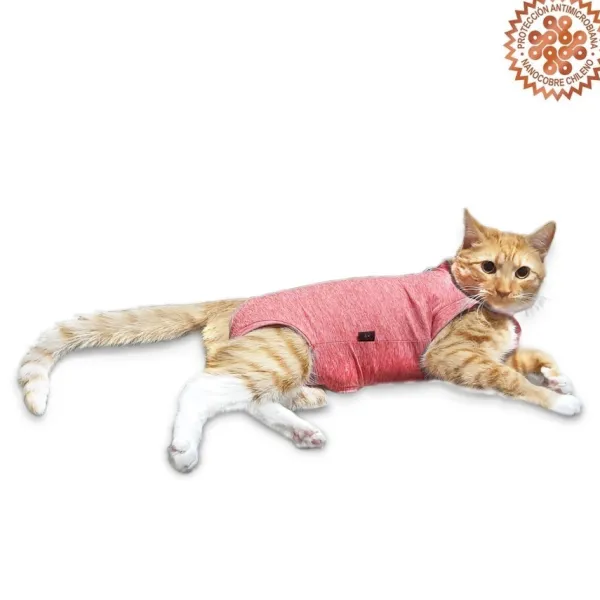 Outlet Cunatex Body Rojo Con Nanocobre Para Gatos