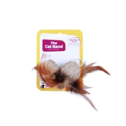The Cat Band Bolas Natural Con Plumas Unidad