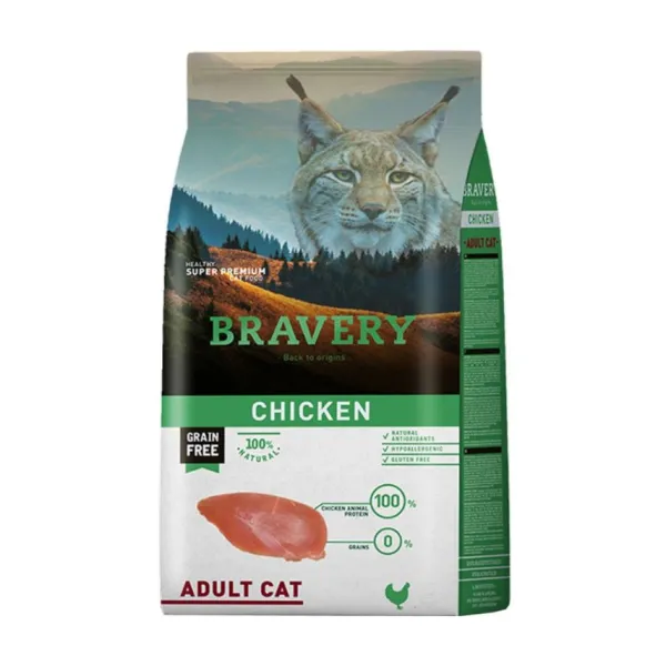 Clearance Bravery Chicken Adult Cat Alimento Para Gato