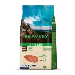 Outlet Bravery Chicken Mini Puppy Alimento Para Perro
