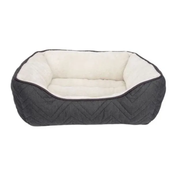 Discount Dogit Cama Para Perro Dreamwell Rectangular Gris Gris/Blanco