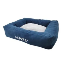 Sale Mpets Cama Para Perro Earth Eco Basket Azul Con Gris
