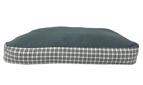 Outlet Dogzzz Cama Para Perros Azul A Cuadros Basic Tartan Amore
