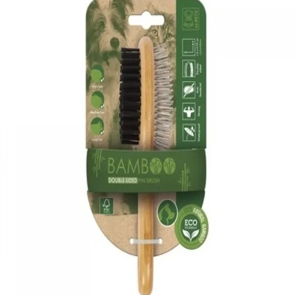 Outlet Mpets Cepillo De Pasador De Doble Cara De Bamb