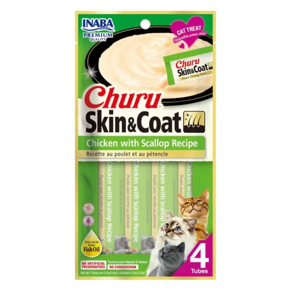 Online Churu Skin&Coat Chicken With Scallop