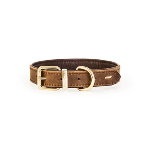 New Ezydog Collar Cuero Caf -