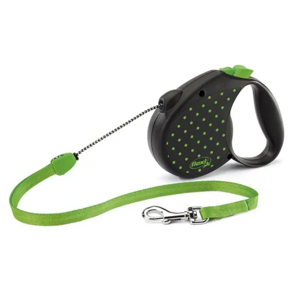 New Flexi Correa Dots Cord N Color Verde