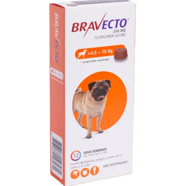 Clearance Bravecto Desparasitante Para Perros 4,5 Kg A 10 Kg