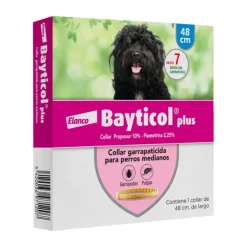New Bayer Desparasitante Para Perros Bayticol Collar Plus Tama O Medio 48Cm