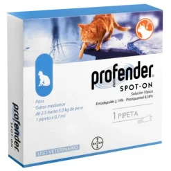 Online Bayer Desparasitante Profender Spot On 1 Pipetas Gato Antiparasitarios