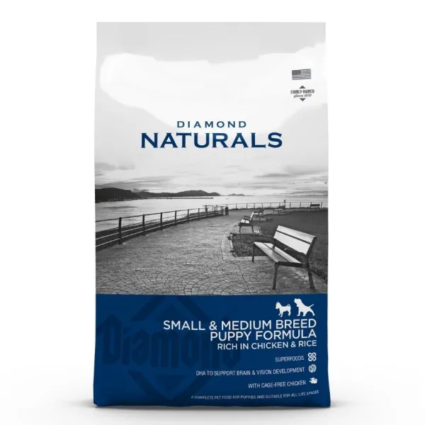Clearance Diamond Naturals Small & Medium Breed Puppy - Chikcen & Rice