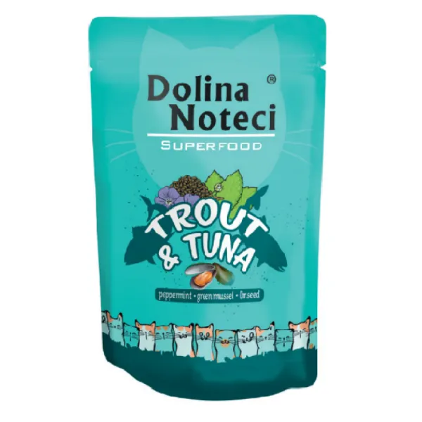 New Dolina Noteci Dolina Superfood Pouch De Gato De Trucha Y At N De 85 Gr