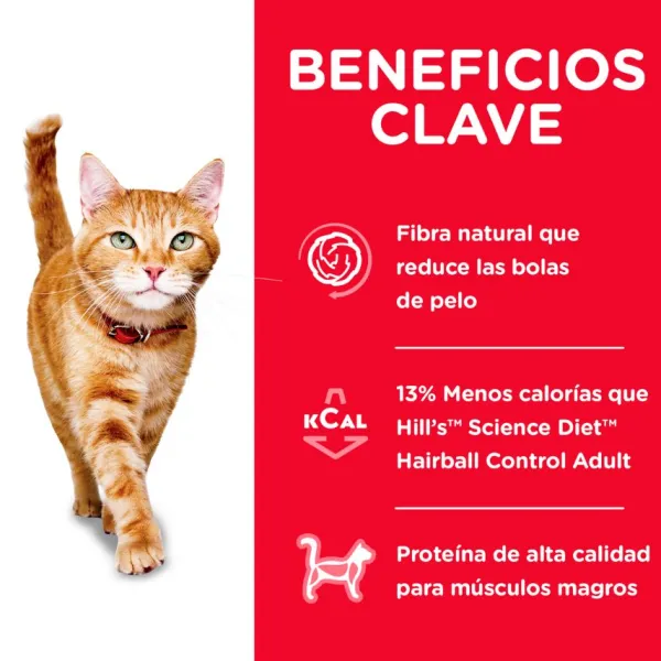 Clearance Hill's Hills Feline Adult Hairball Control Light 3.17 Kg