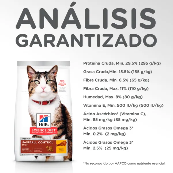 Best Hill's Hills Feline Adult Hairball Control Alimento Para Gato