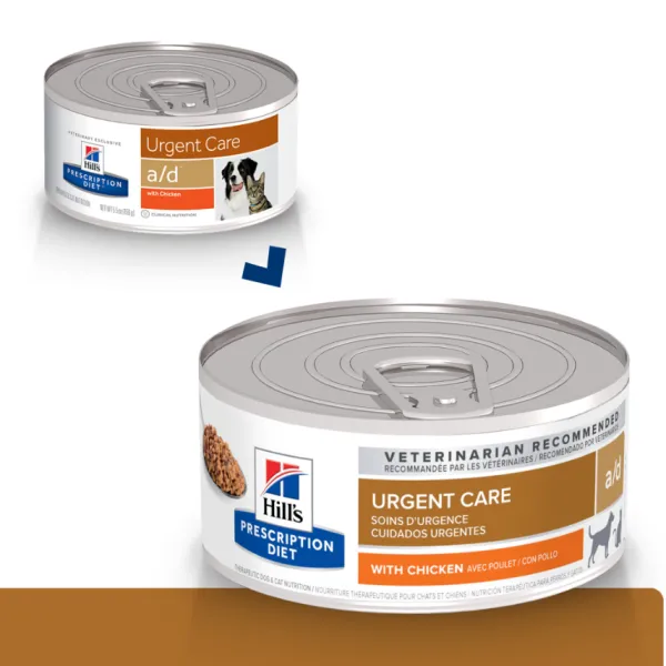 Clearance Hill's Hills Lata Canine & Feline A/D Urgent Care Alimento H Medo Para Perros