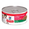 Outlet Hill's Hills Lata Kitten Liver & Pollo Alimento H Medo Para Gatos