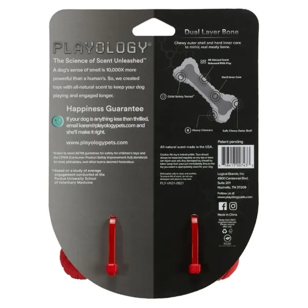 Discount Playology Hueso De Doble Capa Con Aroma A Carne