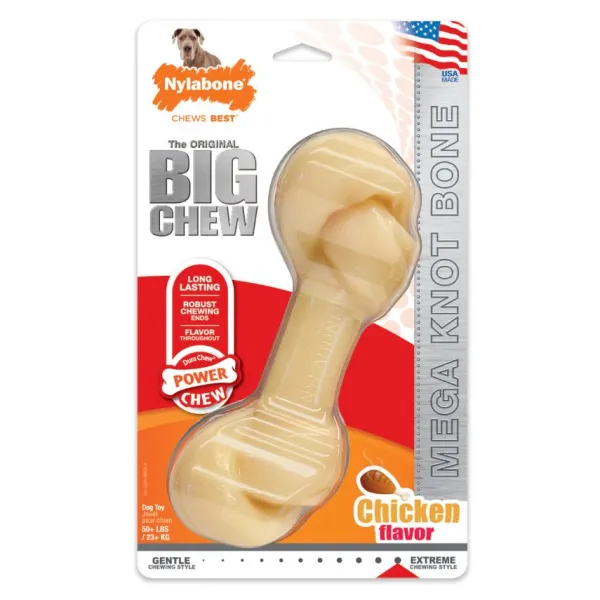 Best Nylabone Hueso Mega Nudo - Sabor Original Monster