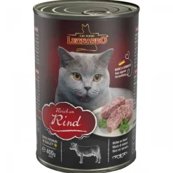 Sale Leonardo Lata Quality Selection Ternera Alimento H Medo Para Gatos 400 Gr
