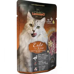 Sale Leonardo Pouch Pato Y Queso Alimento H Medo Para Gatos 85Gr