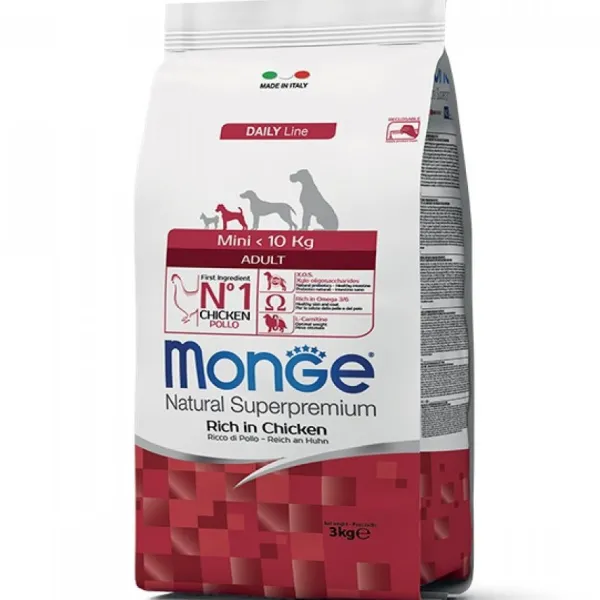 Discount Monge Mini Adult Chicken 3 Kg Alimento Para Perro