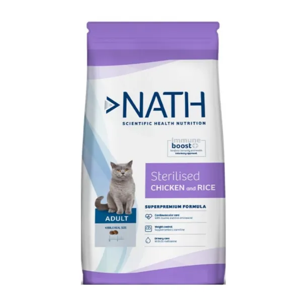 Discount Nath Cat Adulto Esterilizado Sabor Pollo Y Arroz Alimento Para Gatos