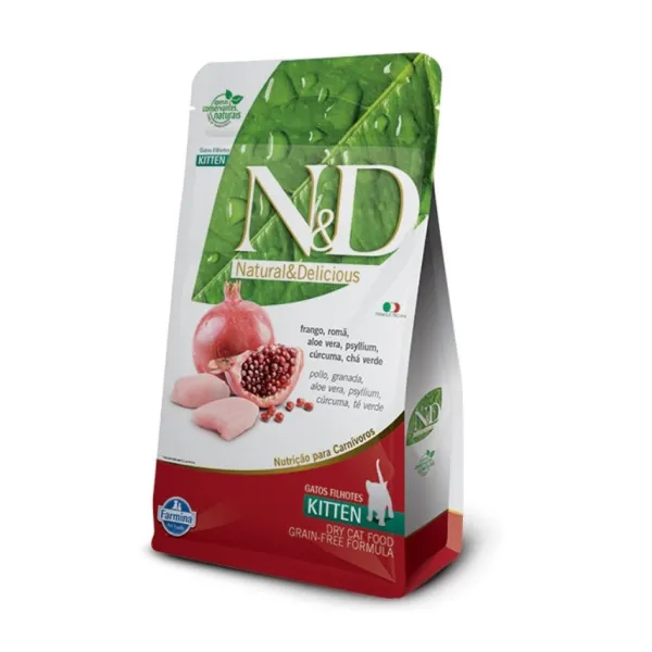 Natural&Delicious N&D Pollo Y Granada Kitten Sin Granos Alimento Para Gato