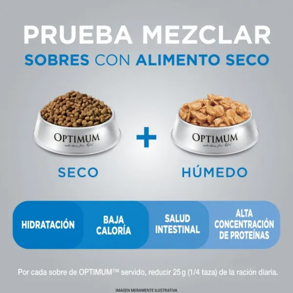 Optimum Castrado Sabor Pollo Alimento Para Gatos