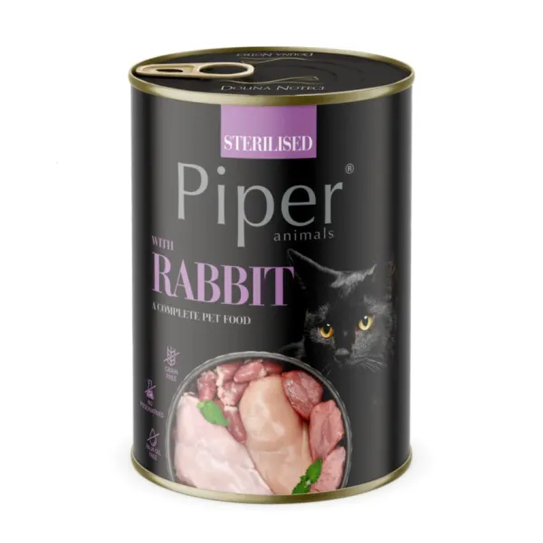 Discount Piper Lata De Conejo Alimento H Medo Para Gatos 400Gr