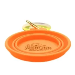 Hot Mascan Plato Plegable De Silicona Simple Naranjo