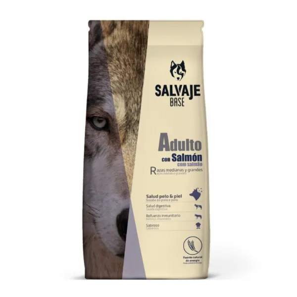 Salvaje Adulto Con Salm N 15 Kg Alimento Para Perro