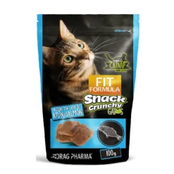 Best Fit Formula Snack Crunchy Para Gatos Relleno Con Carne De Salm N/At N 100 Gr