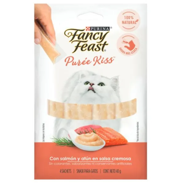 Sale Pro Plan Snack L Quido Para Gato Fancy Feast Pur E Kiss Salm N 40Gr