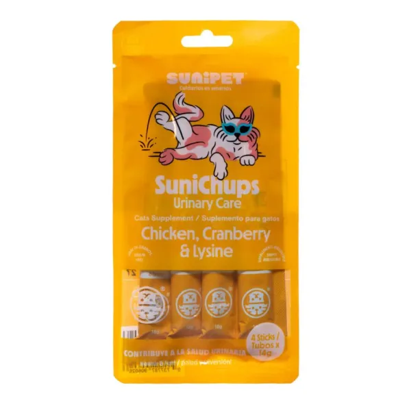 Outlet Sunipet Sunichups Urinari Care- Snack Funcional Para Gatos