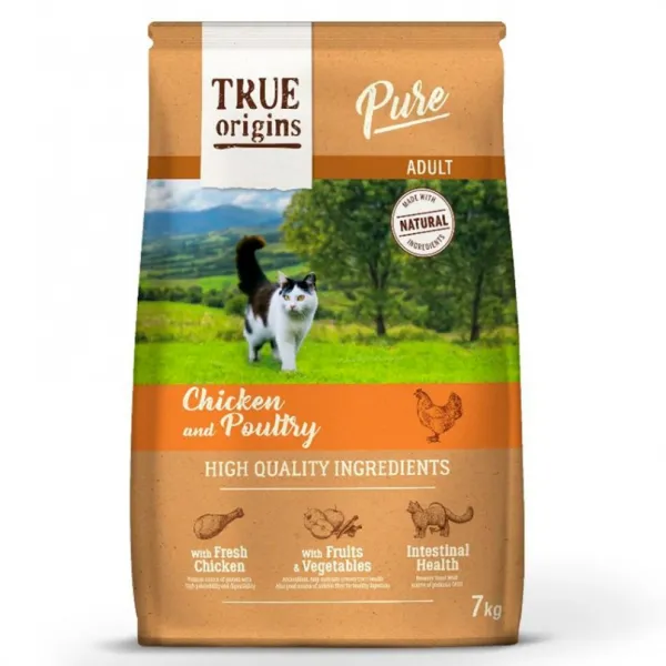 New True Origins Pure True Origins Cat Adult Chicken Poultry Alimento Para Gato