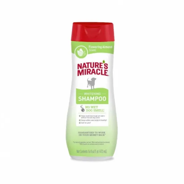 Online Natures Miracle Whitening Odor Control Shampoo. Flowering Almond Scent 473Ml 1 Un.