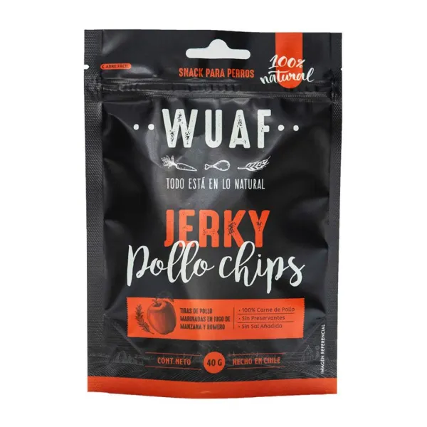 New Wuaf Jerky Pollo Chips Snack Para Perros